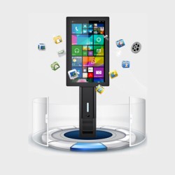 21.5 Inch hand Sanitizer Kiosk with Android Media player