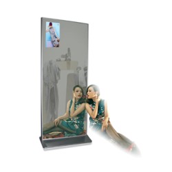 43 Inch Magic Mirror Signage Kiosk Full HD Resolution