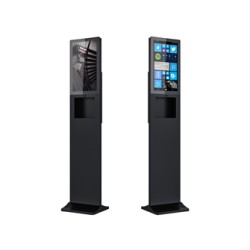 21.5 Inch hand Sanitizer Kiosk with Android Media player